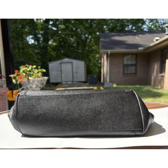 Coach Ava Tote Black Crossgrain Leather Bag - Picture 2 of 15